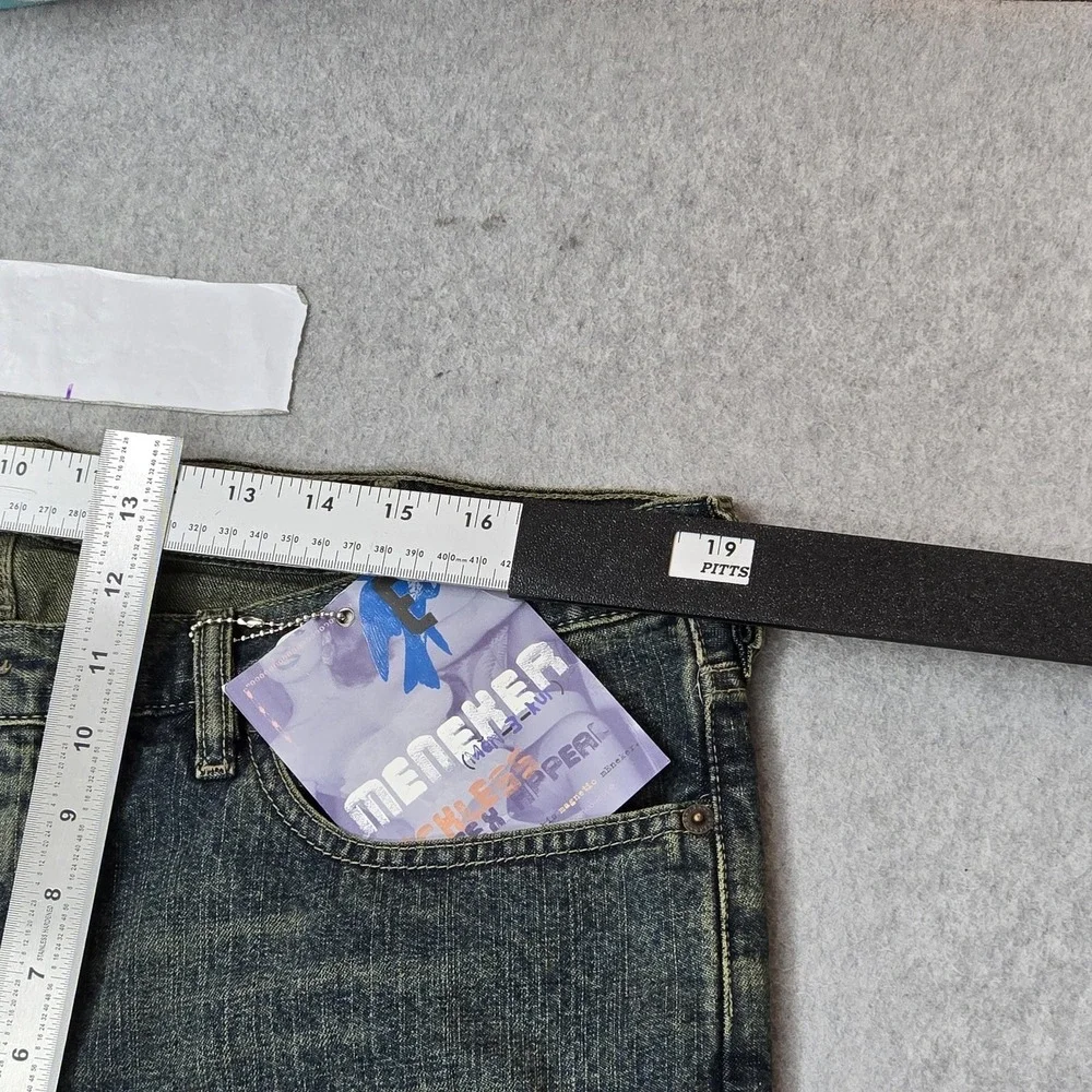 VINTAGE Express Men Jeans 38X34 Blue Denim Meneker 35